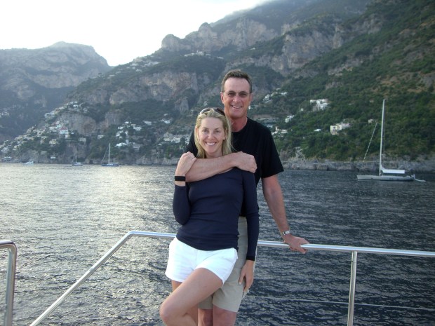 Sherri and Michael Crichton. Photo courtesy Sherri Crichton